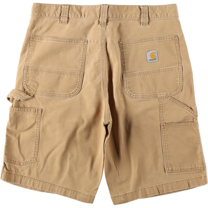 Carhartt Relaxed Fit Duck Painter Shorts, Shorts, Men's, W34 equivalent cotton Beige type Vintage Second Hand
