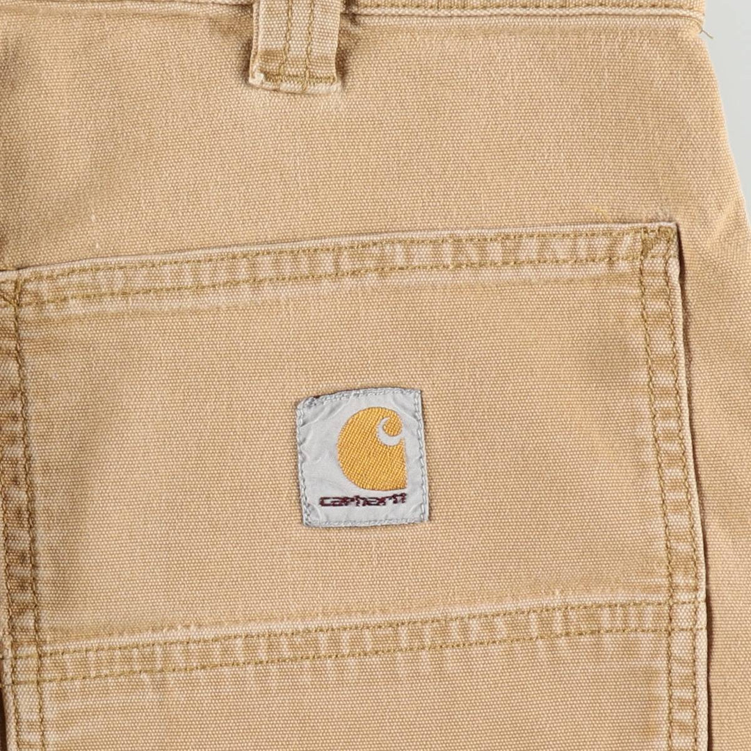 Carhartt Relaxed Fit Duck Painter Shorts, Shorts, Men's, W34 equivalent cotton Beige type Vintage Second Hand
