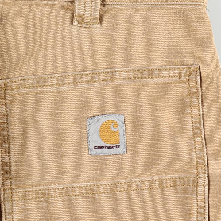 Carhartt Relaxed Fit Duck Painter Shorts, Shorts, Men's, W34 equivalent cotton Beige type Vintage Second Hand