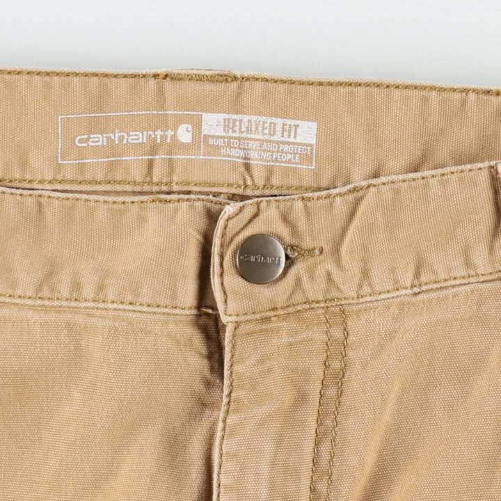 Carhartt Relaxed Fit Duck Painter Shorts, Shorts, Men's, W34 equivalent cotton Beige type Vintage Second Hand