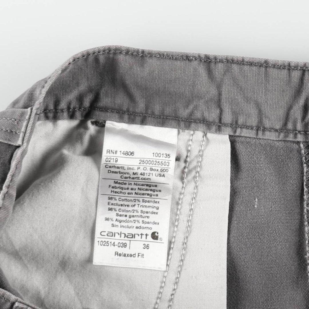 Carhartt Relaxed Fit Duck Work Shorts, Short Pants, Men's, W37 cotton gray type Vintage Second Hand