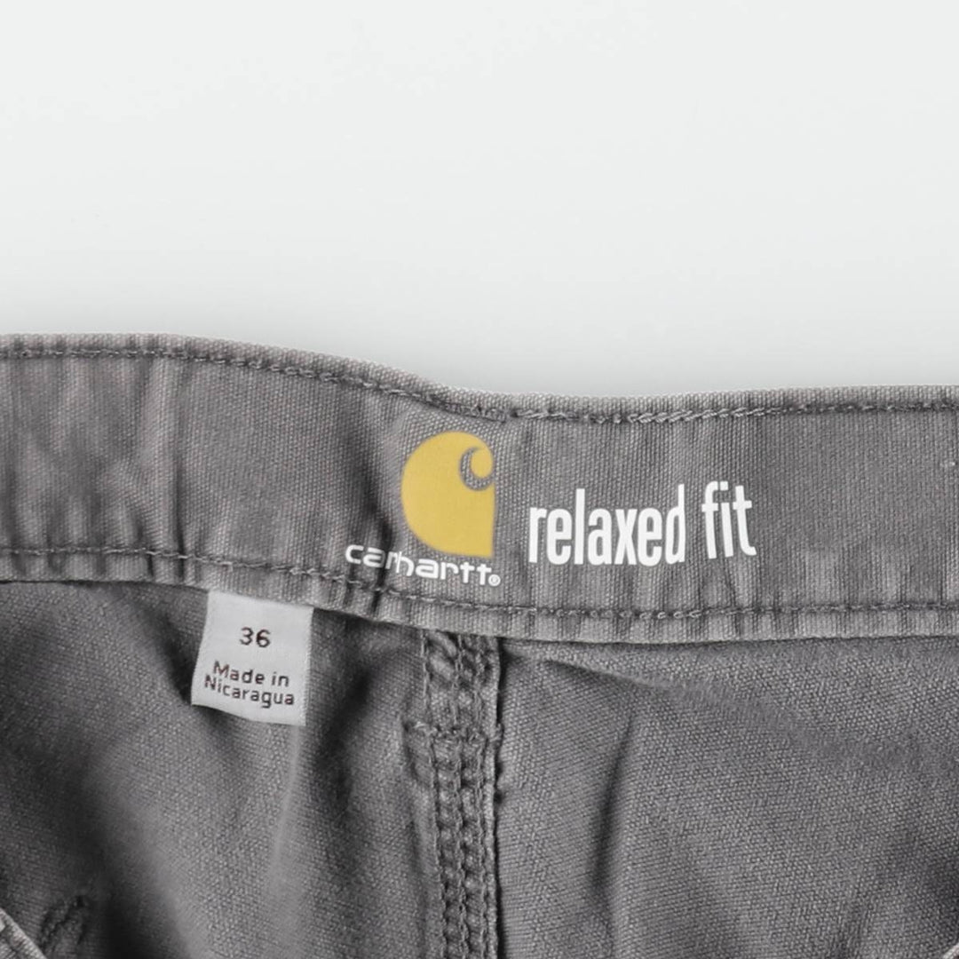 Carhartt Relaxed Fit Duck Work Shorts, Short Pants, Men's, W37 cotton gray type Vintage Second Hand