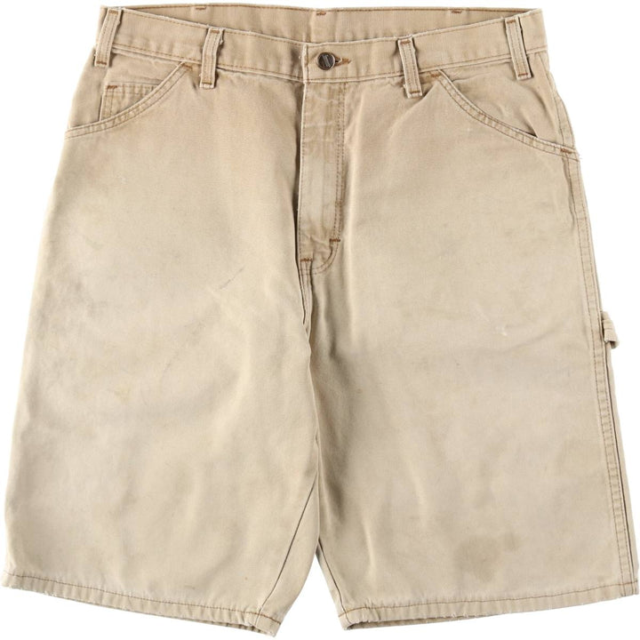 Dickies Duck Painter Shorts, Half Pants, Men's, W34 equivalent unclear Beige type Vintage Second Hand
