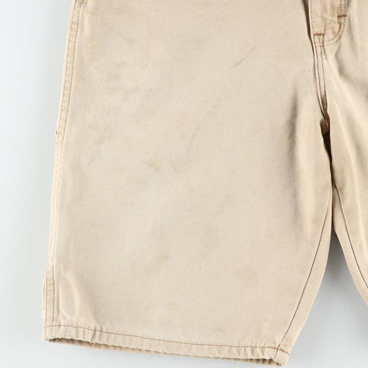 Dickies Duck Painter Shorts, Half Pants, Men's, W34 equivalent unclear Beige type Vintage Second Hand