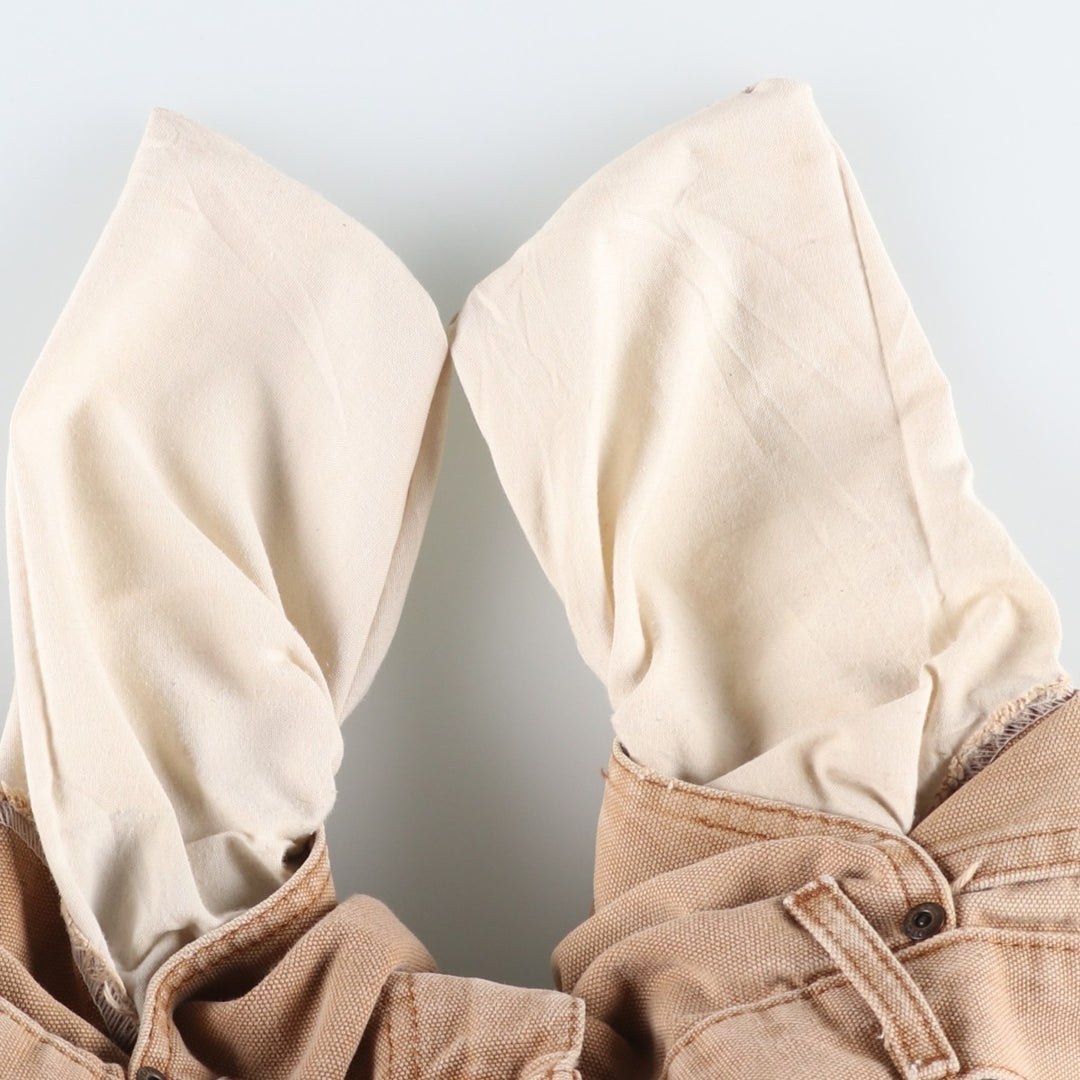 Dickies Relaxed Fit Duck Canvas Painter Shorts (Men's W34 equivalent) cotton Khaki type beige Vintage Second Hand