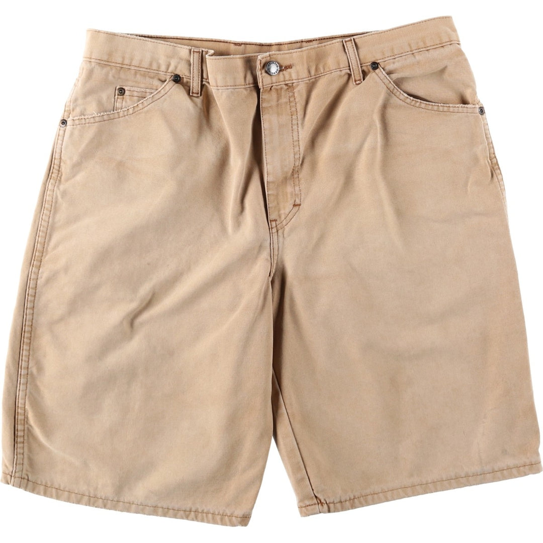 Dickies Duck Work Shorts, Men's, Size W36 cotton Khaki type beige Vintage Second Hand