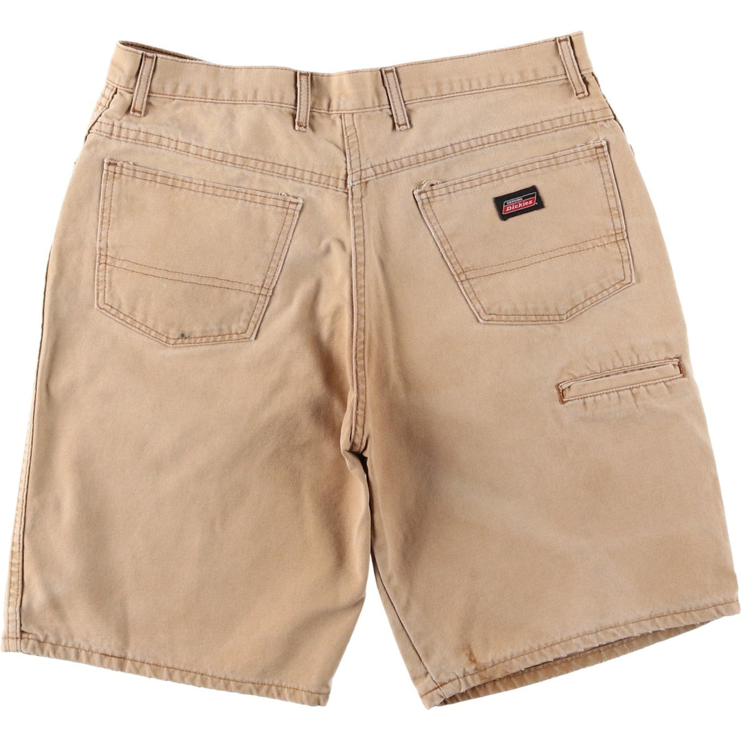 Dickies Duck Work Shorts, Men's, Size W36 cotton Khaki type beige Vintage Second Hand
