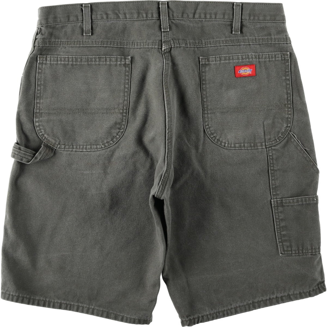 Dickies Relaxed Fit Duck Canvas Painter Shorts (Men's W39 equivalent) cotton Khaki type Vintage Second Hand