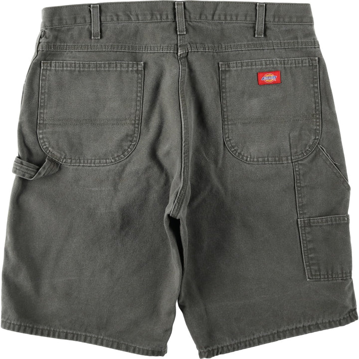 Dickies Relaxed Fit Duck Canvas Painter Shorts (Men's W39 equivalent) cotton Khaki type Vintage Second Hand