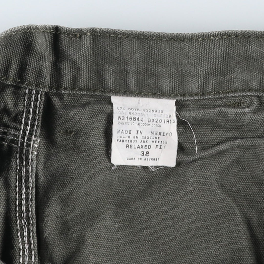 Dickies Relaxed Fit Duck Canvas Painter Shorts (Men's W39 equivalent) cotton Khaki type Vintage Second Hand