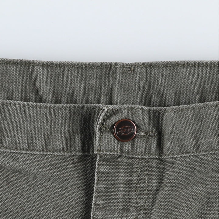 Dickies Relaxed Fit Duck Canvas Painter Shorts (Men's W39 equivalent) cotton Khaki type Vintage Second Hand