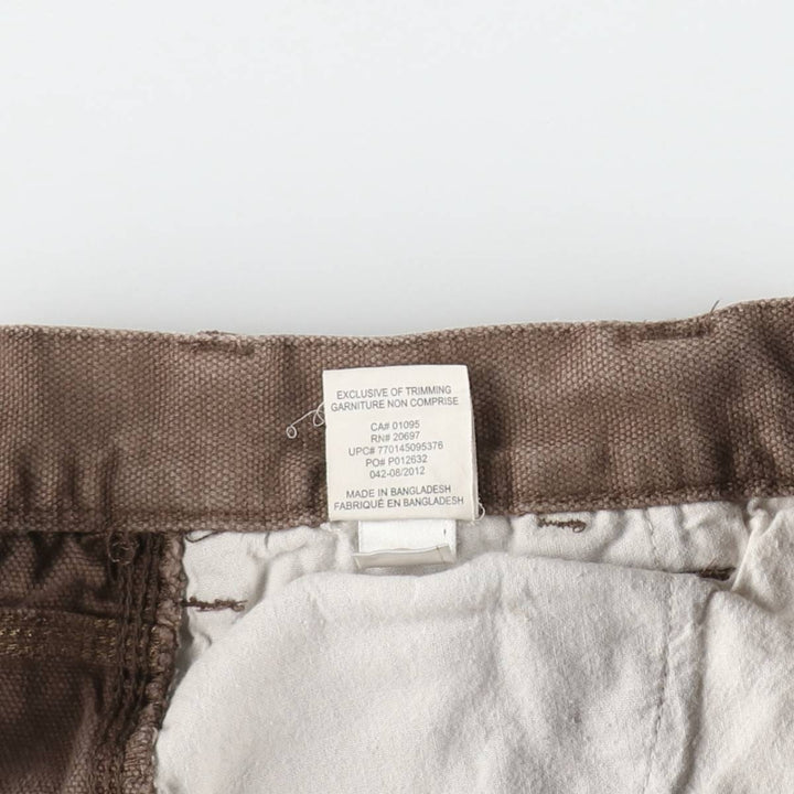Dickies duck canvas painter shorts, men's size W32 (approx.) cotton brown type Vintage Second Hand