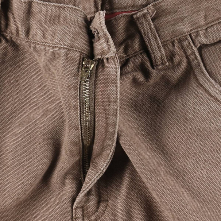 Dickies duck canvas painter shorts, men's size W32 (approx.) cotton brown type Vintage Second Hand