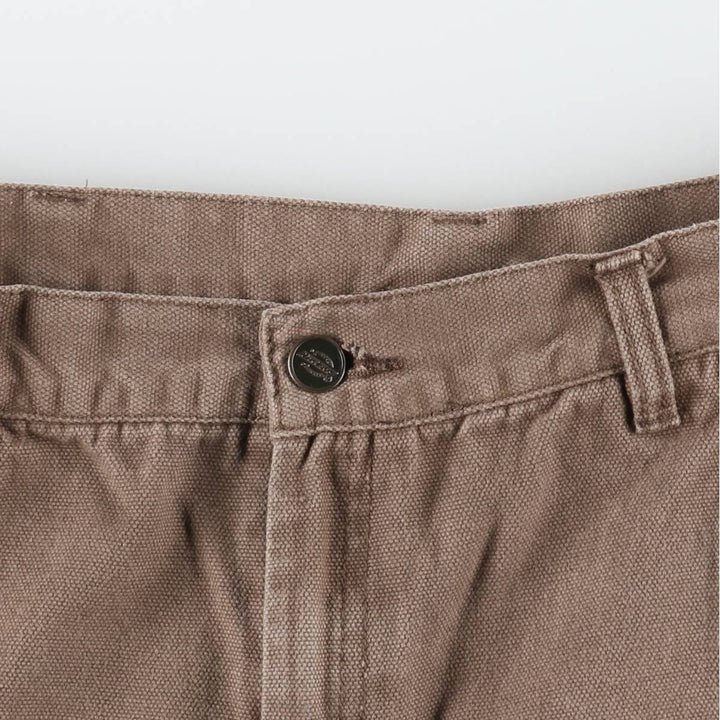 Dickies duck canvas painter shorts, men's size W32 (approx.) cotton brown type Vintage Second Hand
