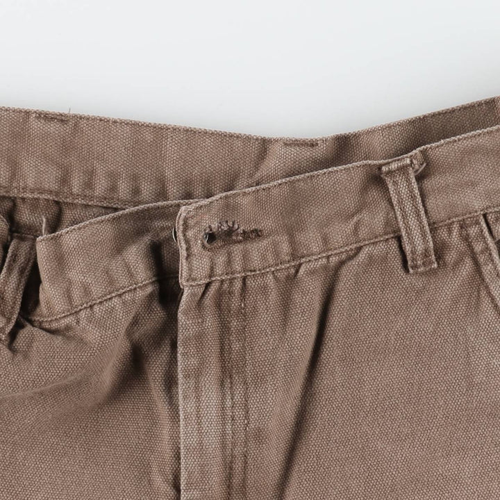 Dickies duck canvas painter shorts, men's size W32 (approx.) cotton brown type Vintage Second Hand