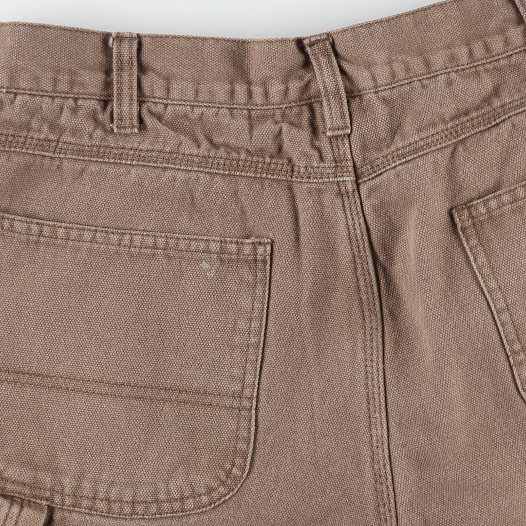 Dickies duck canvas painter shorts, men's size W32 (approx.) cotton brown type Vintage Second Hand