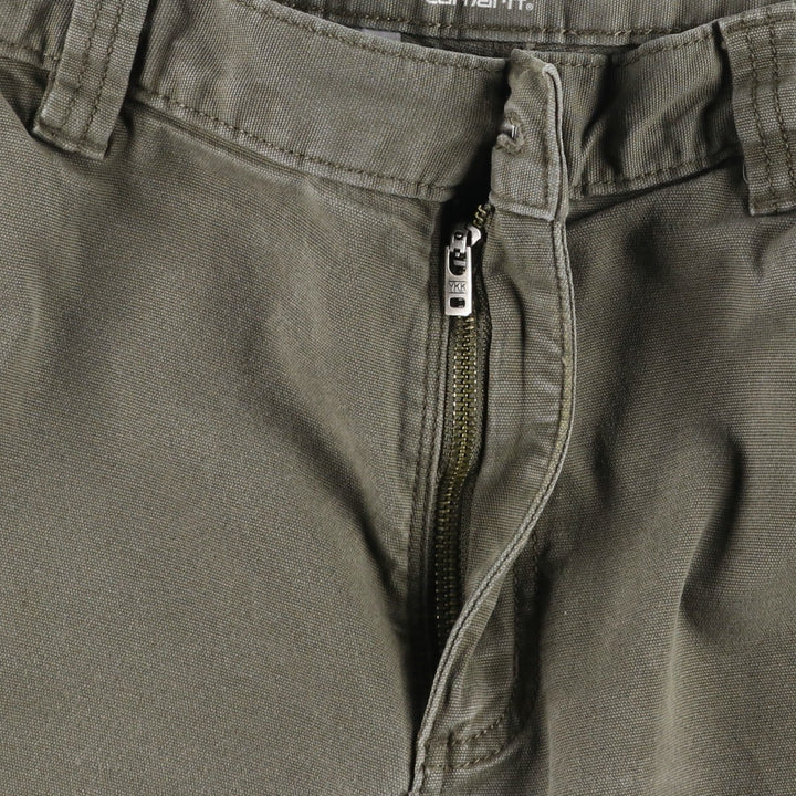 Carhartt Relaxed Fit Duck Work Shorts, Short Pants, Men's, W34 equivalent cotton Khaki type Vintage Second Hand
