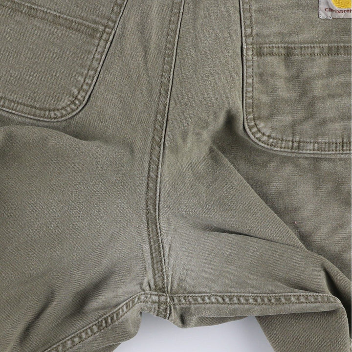 Carhartt Relaxed Fit Duck Work Shorts, Short Pants, Men's, W34 equivalent cotton Khaki type Vintage Second Hand