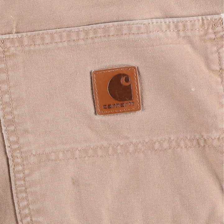 Carhartt Original Fit Duck Canvas Painter Shorts, Men's W33 (approx.) cotton Beige type Vintage Second Hand