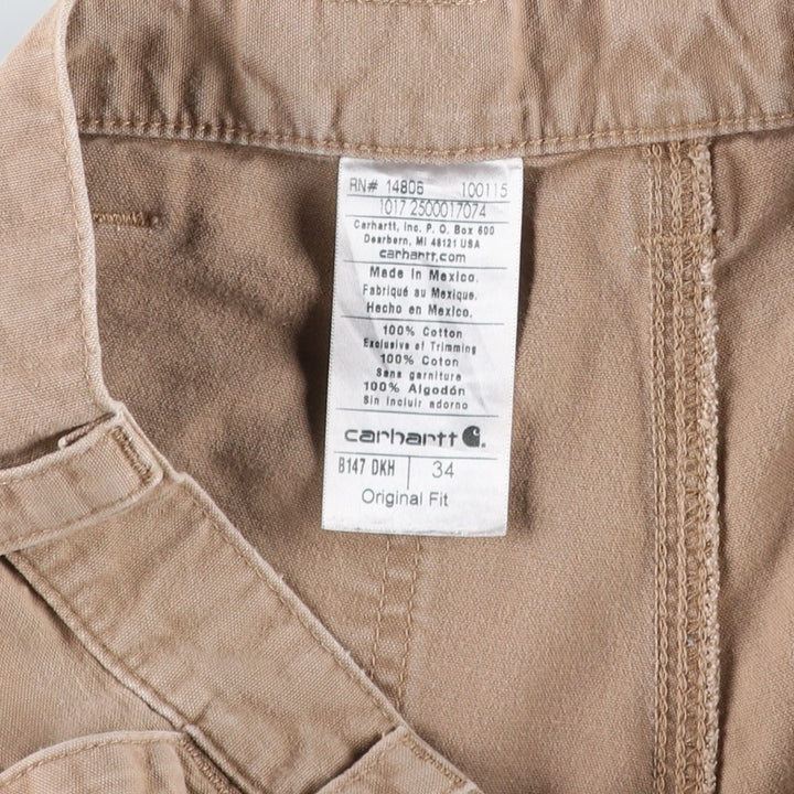 Carhartt Original Fit Duck Canvas Painter Shorts, Men's W33 (approx.) cotton Beige type Vintage Second Hand