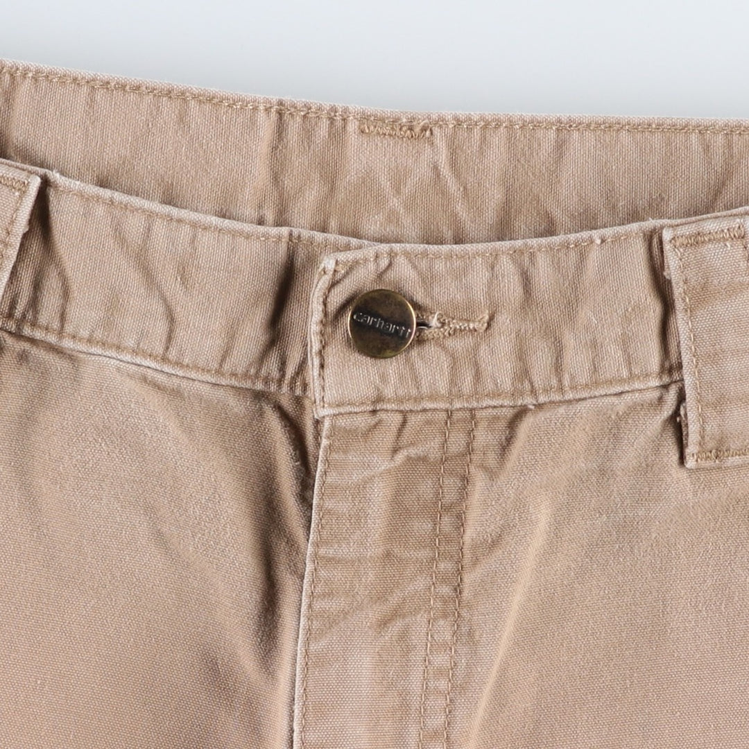 Carhartt Original Fit Duck Canvas Painter Shorts, Men's W33 (approx.) cotton Beige type Vintage Second Hand