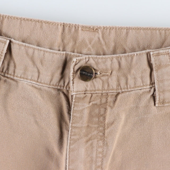Carhartt Original Fit Duck Canvas Painter Shorts, Men's W33 (approx.) cotton Beige type Vintage Second Hand