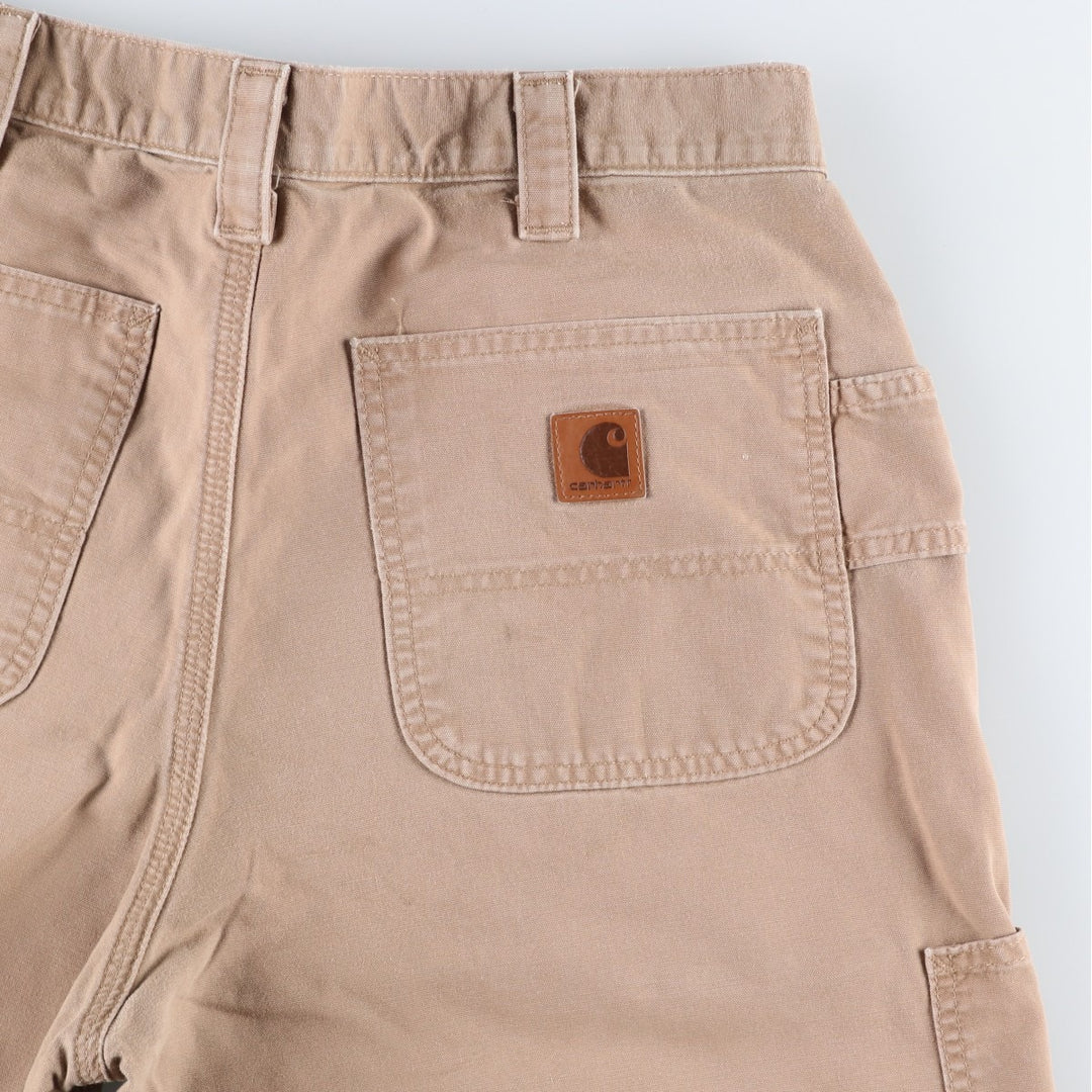 Carhartt Original Fit Duck Canvas Painter Shorts, Men's W33 (approx.) cotton Beige type Vintage Second Hand