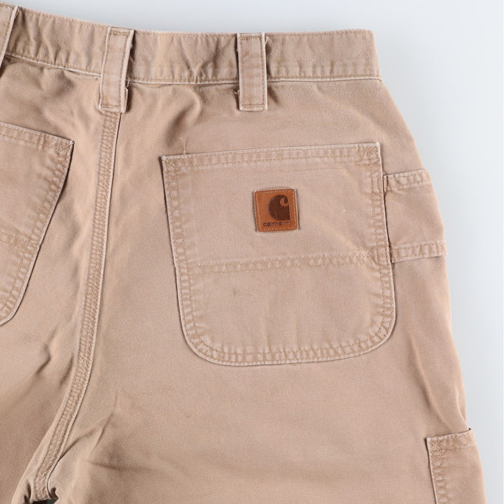 Carhartt Original Fit Duck Canvas Painter Shorts, Men's W33 (approx.) cotton Beige type Vintage Second Hand