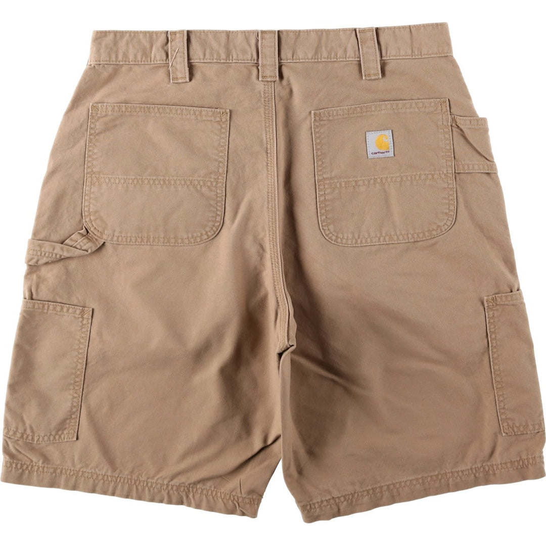 Carhartt Loose Fit Duck Painter Shorts, Men's W35 cotton Beige type Vintage Second Hand