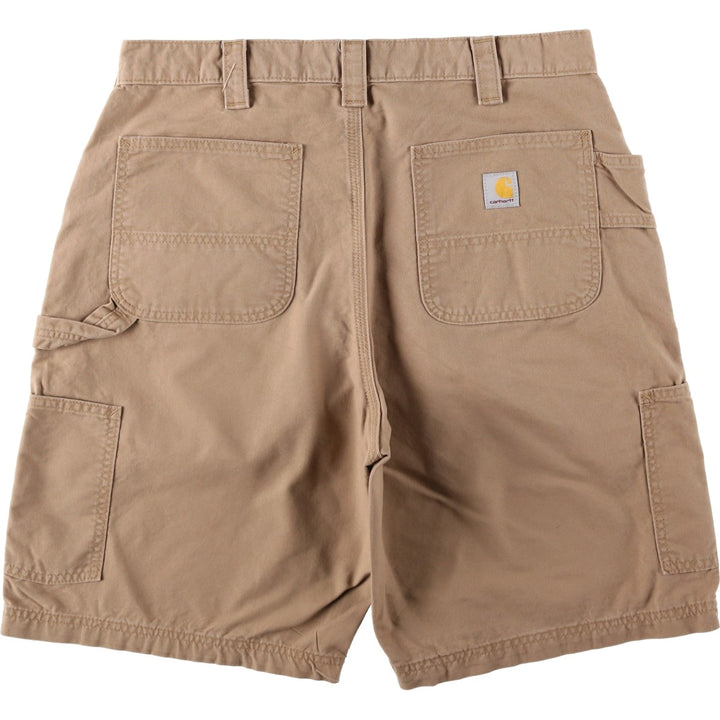 Carhartt Loose Fit Duck Painter Shorts, Men's W35 cotton Beige type Vintage Second Hand