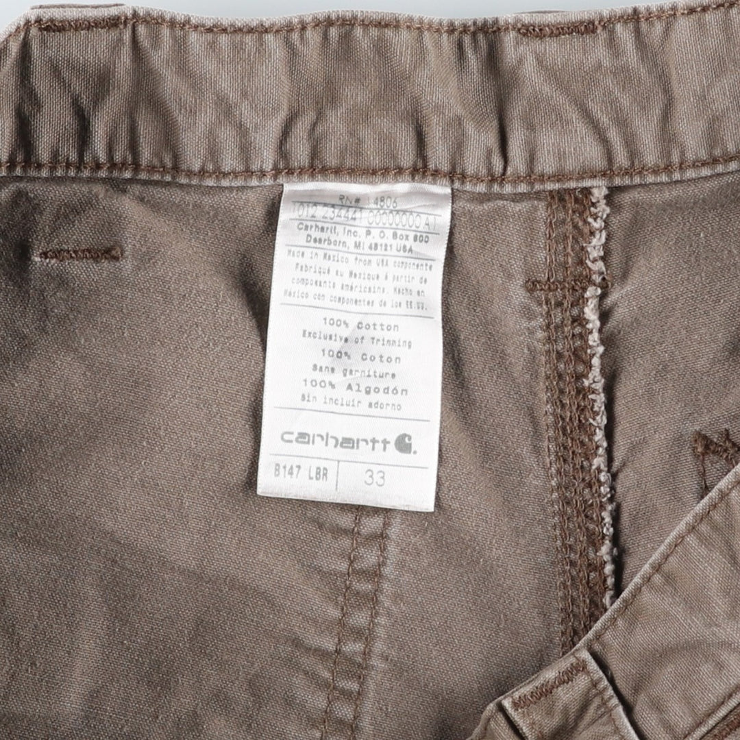 Carhartt Duck Painter Shorts, Shorts, Men's, W32 equivalent cotton Khaki type brown Vintage Second Hand