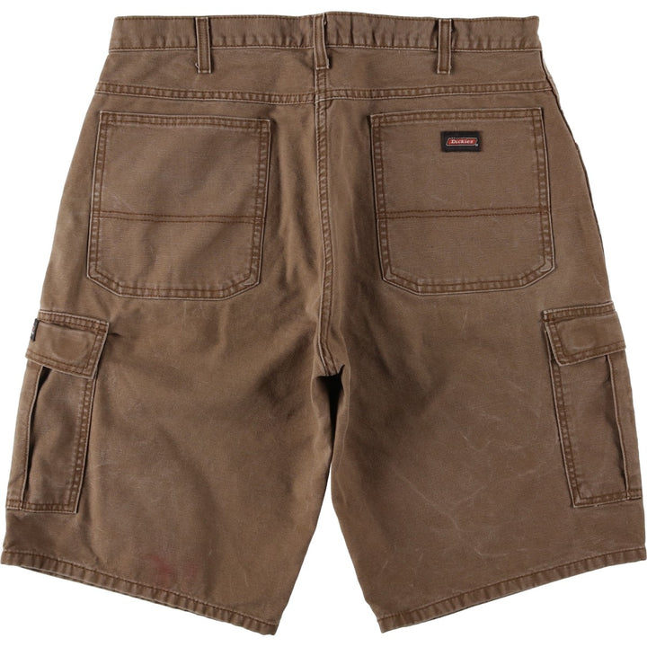 Dickies Duck Cargo Shorts, Men's Size W37 (approx.) cotton brown type Vintage Second Hand