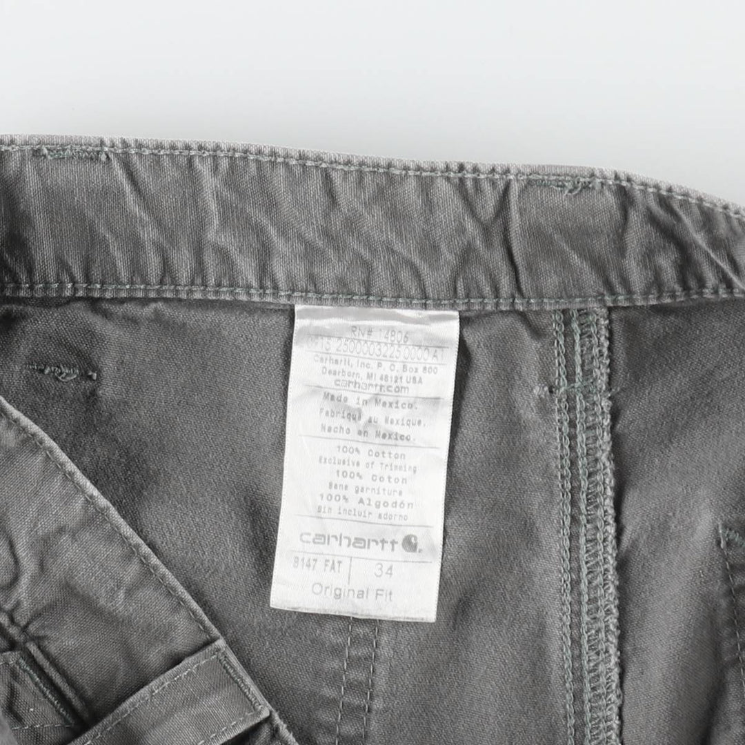 Carhartt ORIGINAL FIT Duck Painter Shorts, Shorts, Men's, W34 equivalent cotton Khaki type Vintage Second Hand