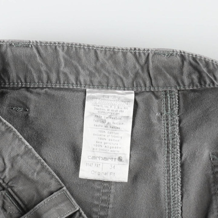 Carhartt ORIGINAL FIT Duck Painter Shorts, Shorts, Men's, W34 equivalent cotton Khaki type Vintage Second Hand