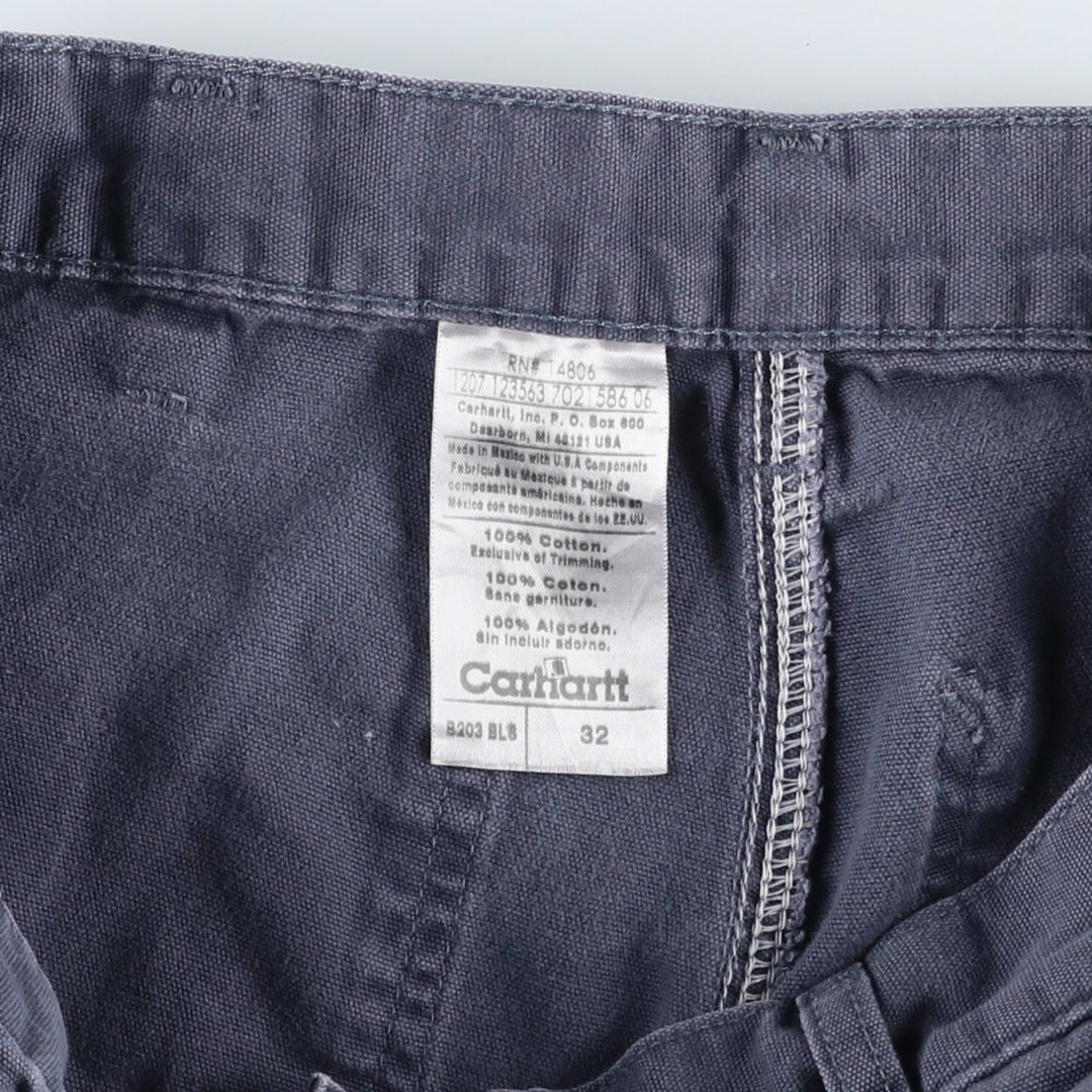 2000'S Carhartt Duck Canvas Work Shorts, Men's Size W31 (approx.) cotton gray type Vintage Second Hand