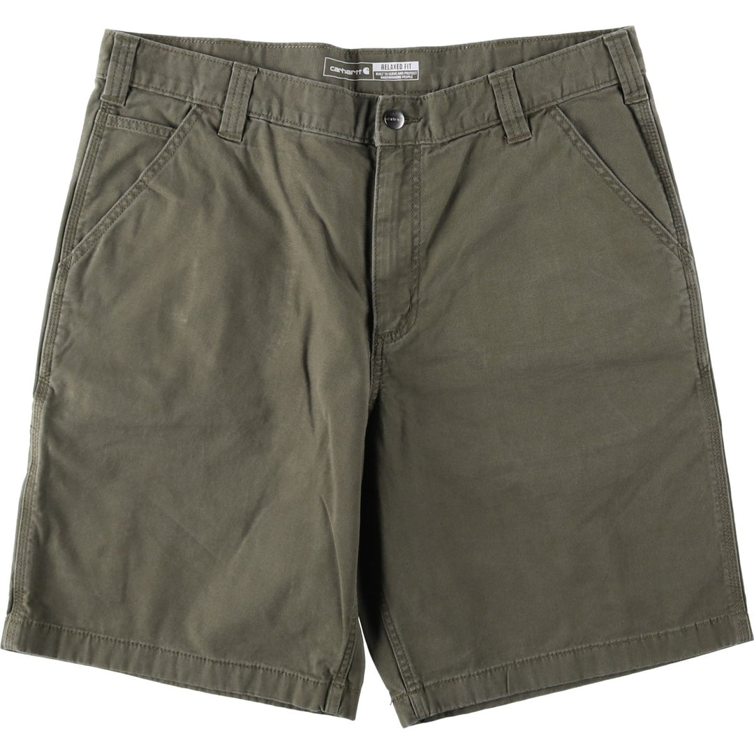 Carhartt Relaxed Fit Duck Work Shorts, Short Pants, Men's, W37 cotton gray type Vintage Second Hand