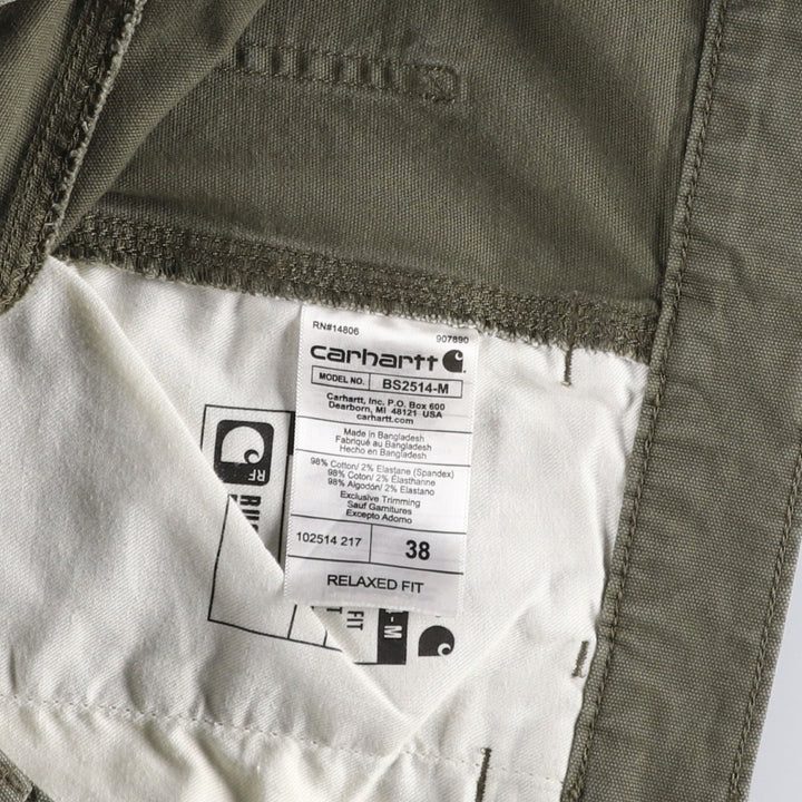 Carhartt Relaxed Fit Duck Work Shorts, Short Pants, Men's, W37 cotton gray type Vintage Second Hand