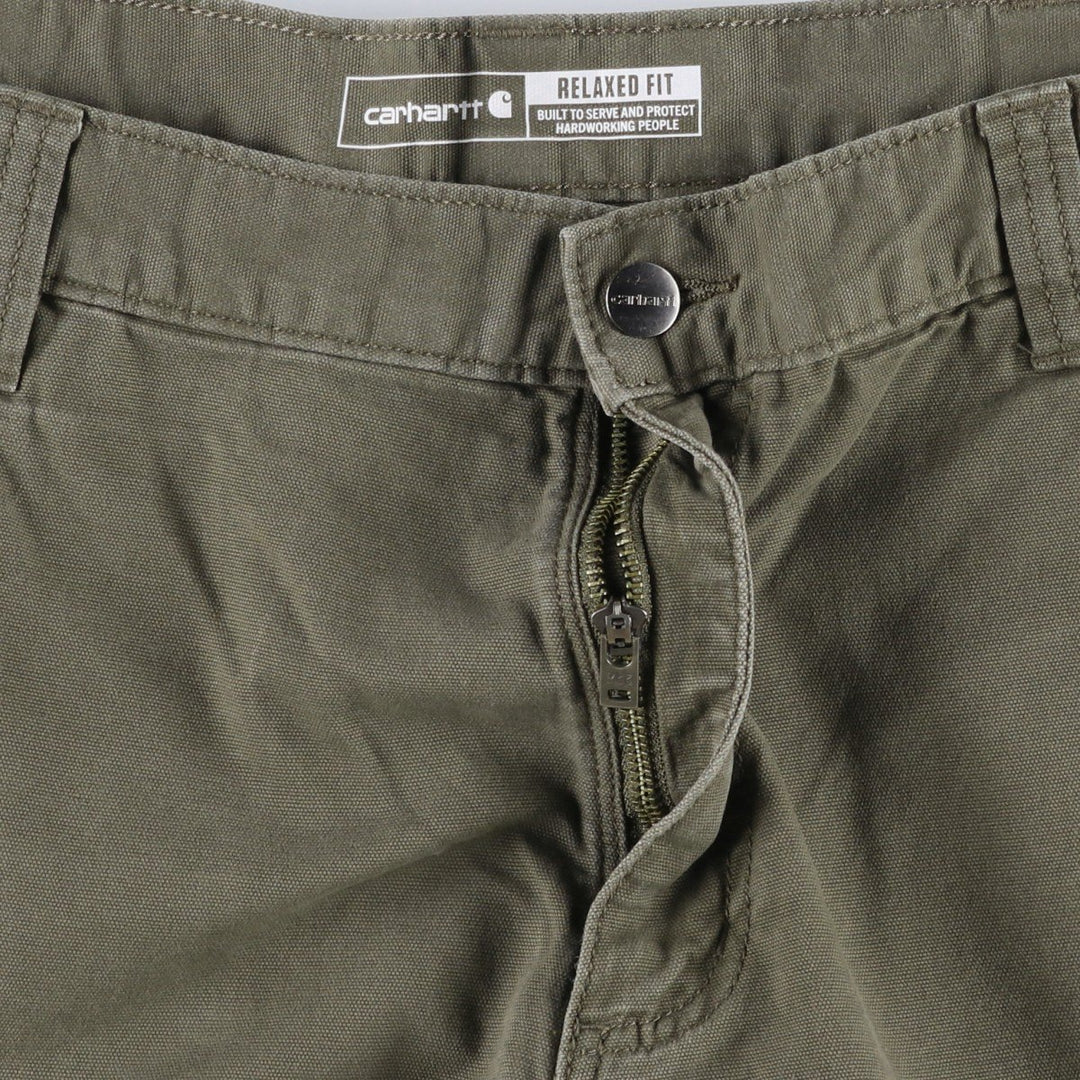 Carhartt Relaxed Fit Duck Work Shorts, Short Pants, Men's, W37 cotton gray type Vintage Second Hand