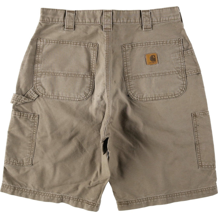 00'S Carhartt Duck Painter Shorts, Men's, W33 cotton Beige type Vintage Second Hand