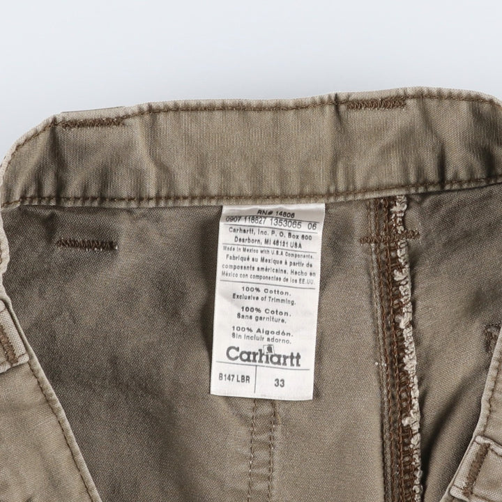 00'S Carhartt Duck Painter Shorts, Men's, W33 cotton Beige type Vintage Second Hand