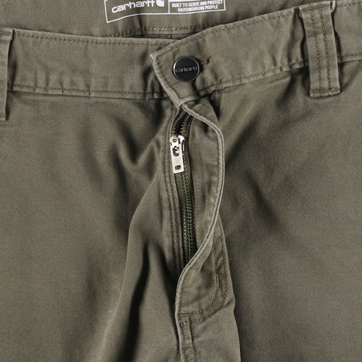 Carhartt Relaxed Fit Duck Work Shorts, Men's Size 36 cotton Khaki type Vintage Second Hand