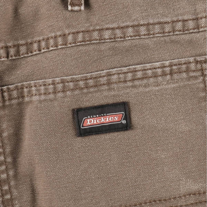 Dickies Relaxed Fit Cargo Shorts (Men's, equivalent to W34) cotton brown type Vintage Second Hand