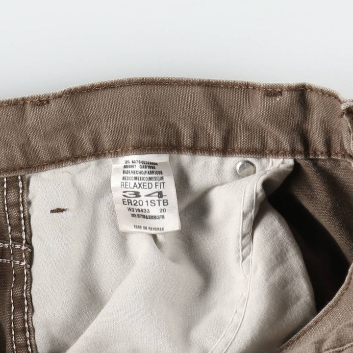 Dickies Relaxed Fit Cargo Shorts (Men's, equivalent to W34) cotton brown type Vintage Second Hand