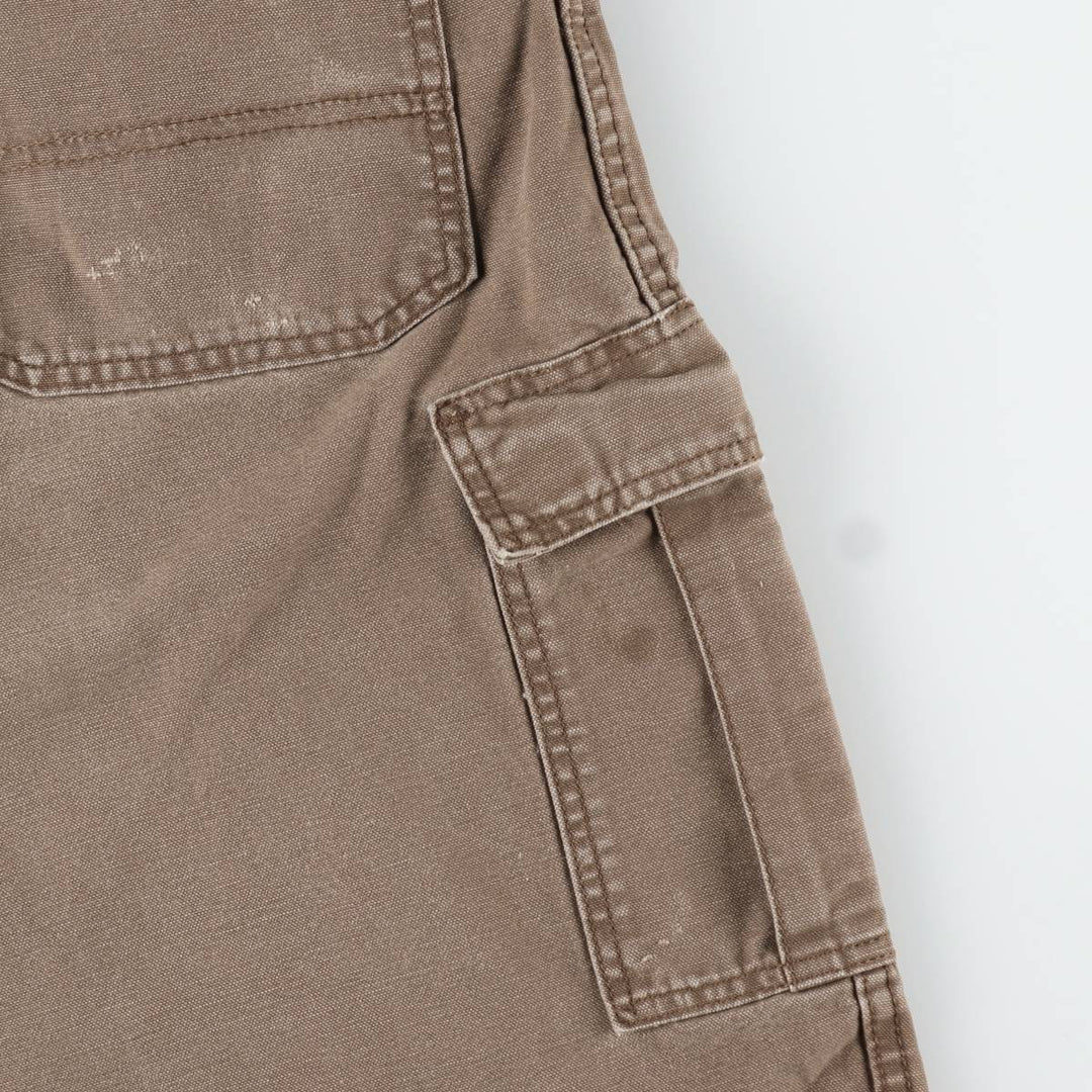 Dickies Relaxed Fit Cargo Shorts (Men's, equivalent to W34) cotton brown type Vintage Second Hand