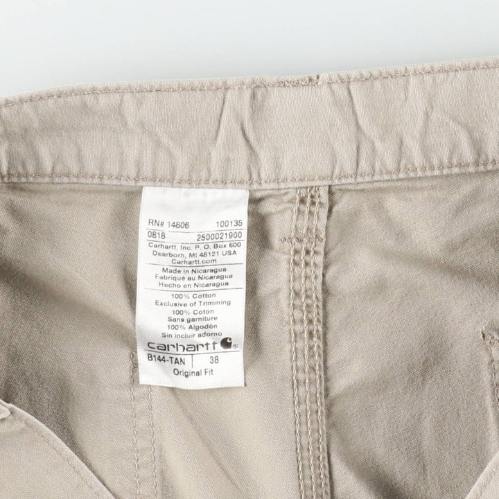 Carhartt ORIGINAL FIT Duck Painter Shorts, Shorts, Men's, W37 equivalent cotton Beige type Vintage Second Hand