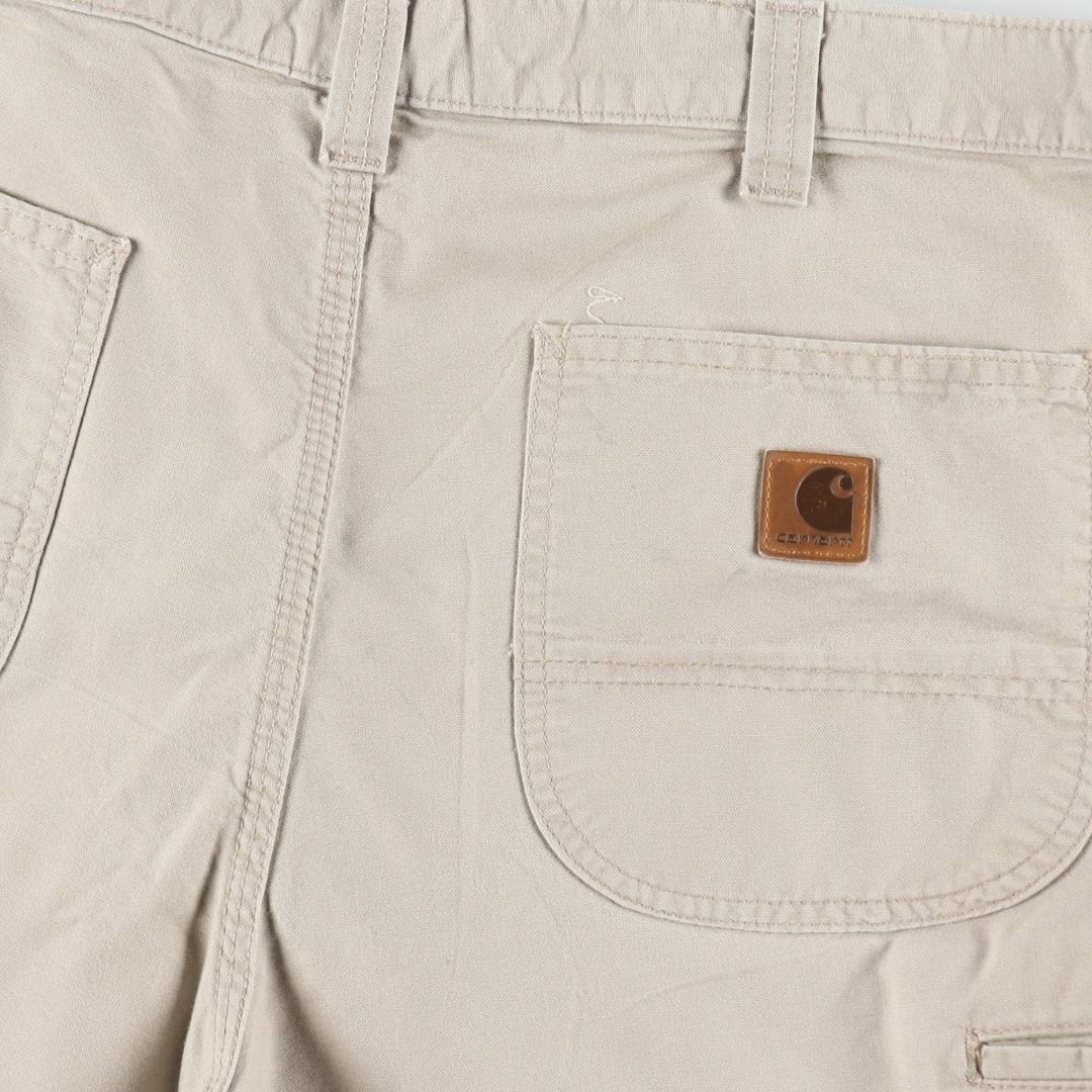 Carhartt ORIGINAL FIT Duck Painter Shorts, Shorts, Men's, W37 equivalent cotton Beige type Vintage Second Hand