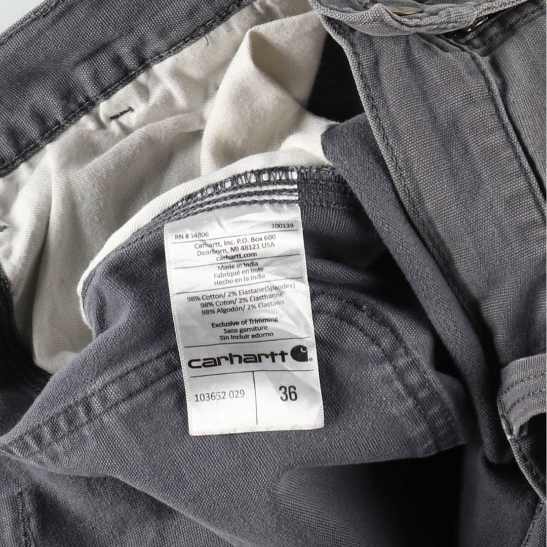 Carhartt Relaxed Fit Duck Painter Shorts, Men's W36 cotton gray type Vintage Second Hand
