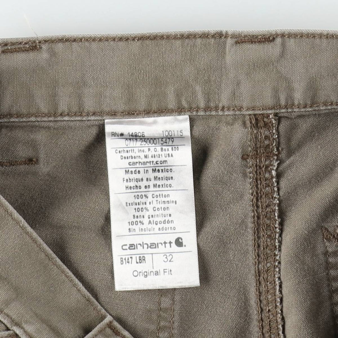 Carhartt Original Fit Duck Painter Shorts, Men's Size W32 cotton brown type Vintage Second Hand