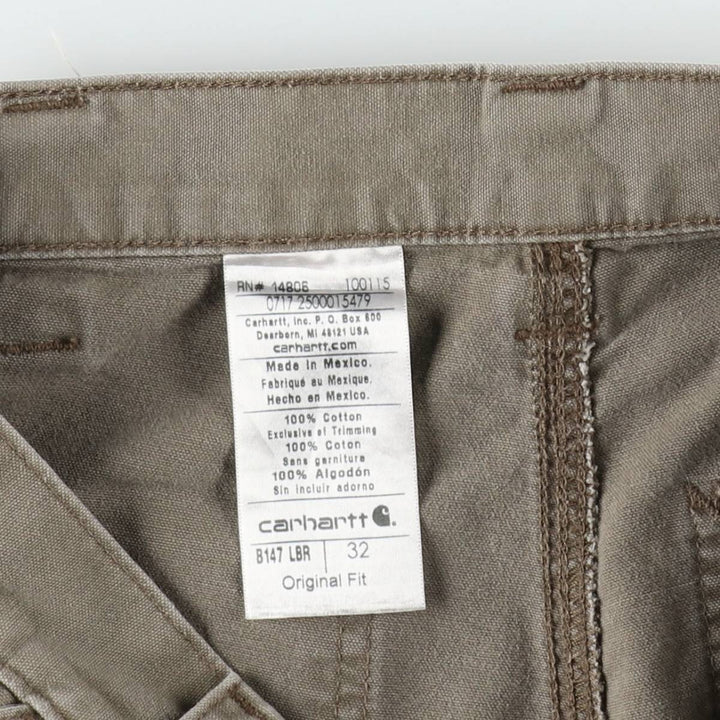 Carhartt Original Fit Duck Painter Shorts, Men's Size W32 cotton brown type Vintage Second Hand