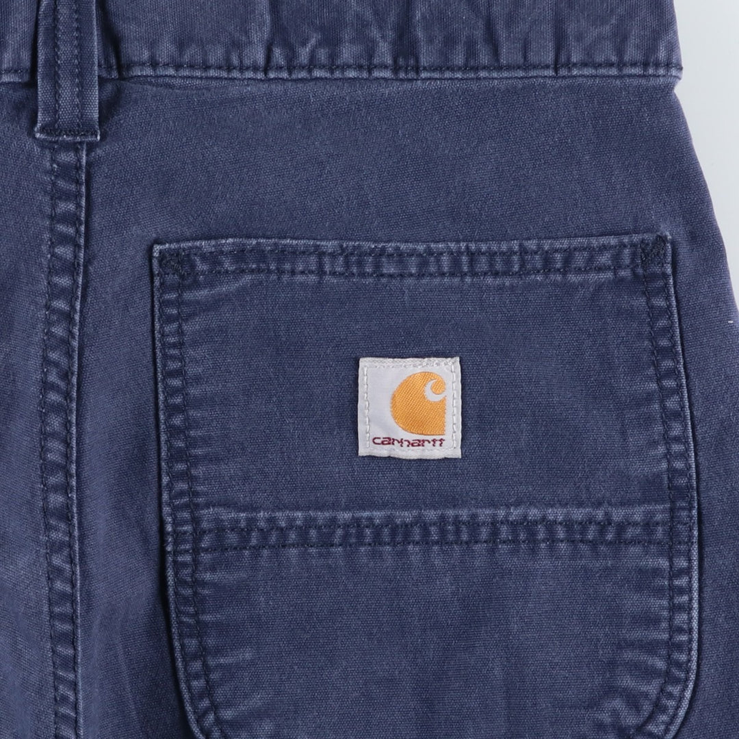 Carhartt Relaxed Fit Duck Work Shorts, Men's Size W32 cotton navy blue type Vintage Second Hand